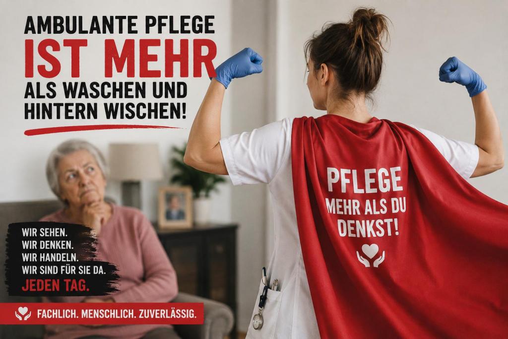 auf dem Bild sieht man eine Pflegemitarbeiterin in 